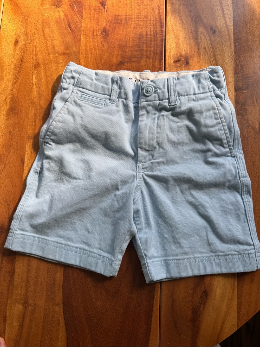 Crewcuts Light Blue Flat Front Chino Shorts